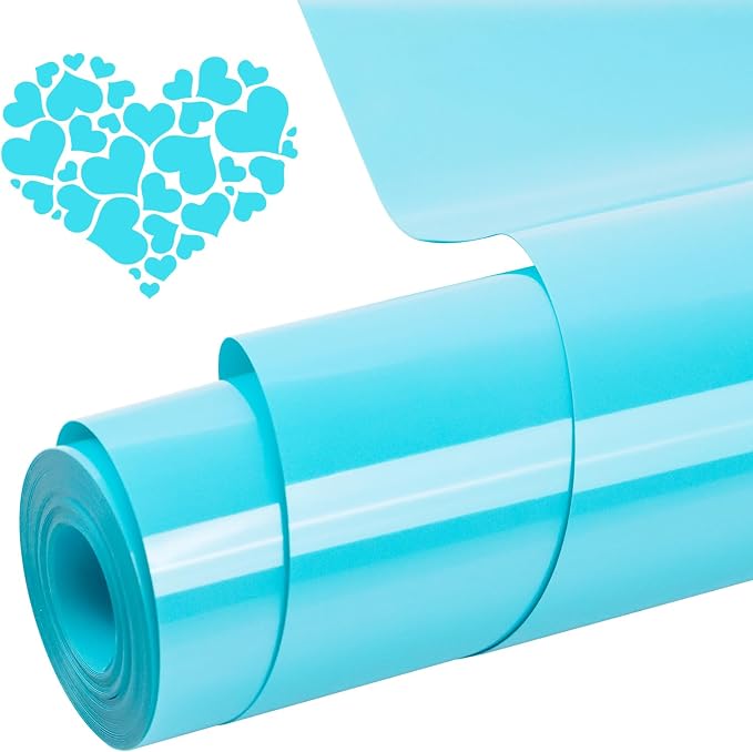 Heat Transfer Vinyl Turquoise, 12Inches×20FT Iron on