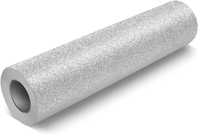 VViViD DECO65 Silver Flake Metallic Glitter Adhesive Vinyl 6 Feet x 1 Foot