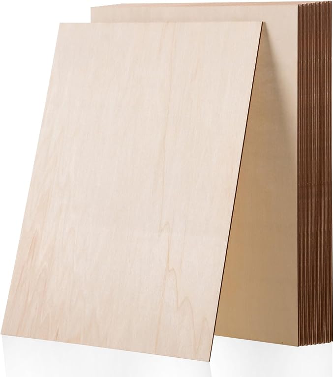 MoDooris 12 Pcs Basswood Sheets