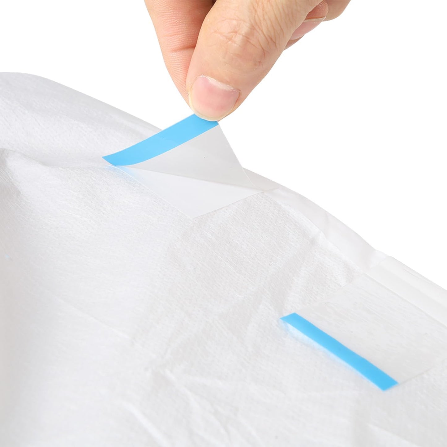 CutiePlusU Disposable Adult Diaper Heavy Absorption Dry Surface Adult Diapers All Night- White 10 Pieces (Large 36"-46")