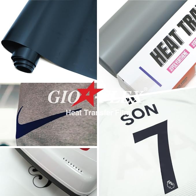 PU Heat Transfer Vinyl 12"×10ft Roll Navy – HTV