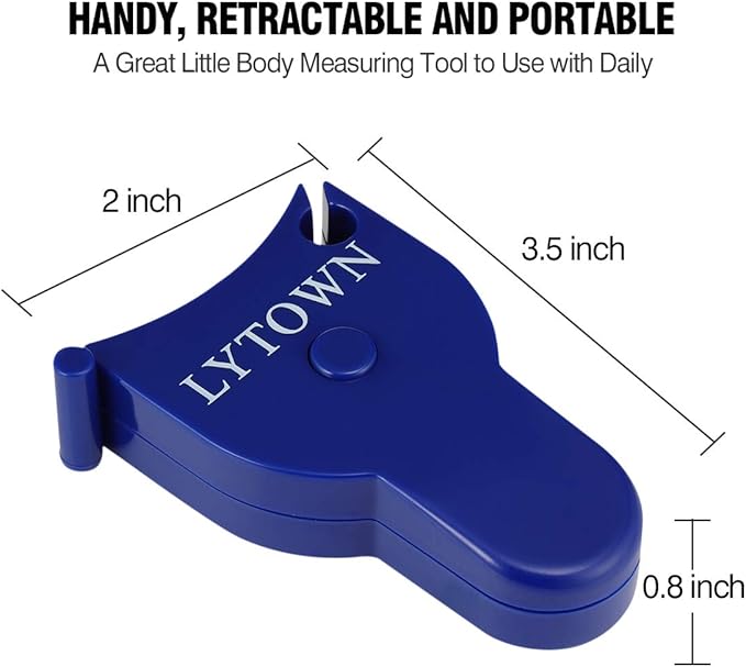 2PCS Body Measure Tape 60inch, Automatic Telescopic Tape Measure