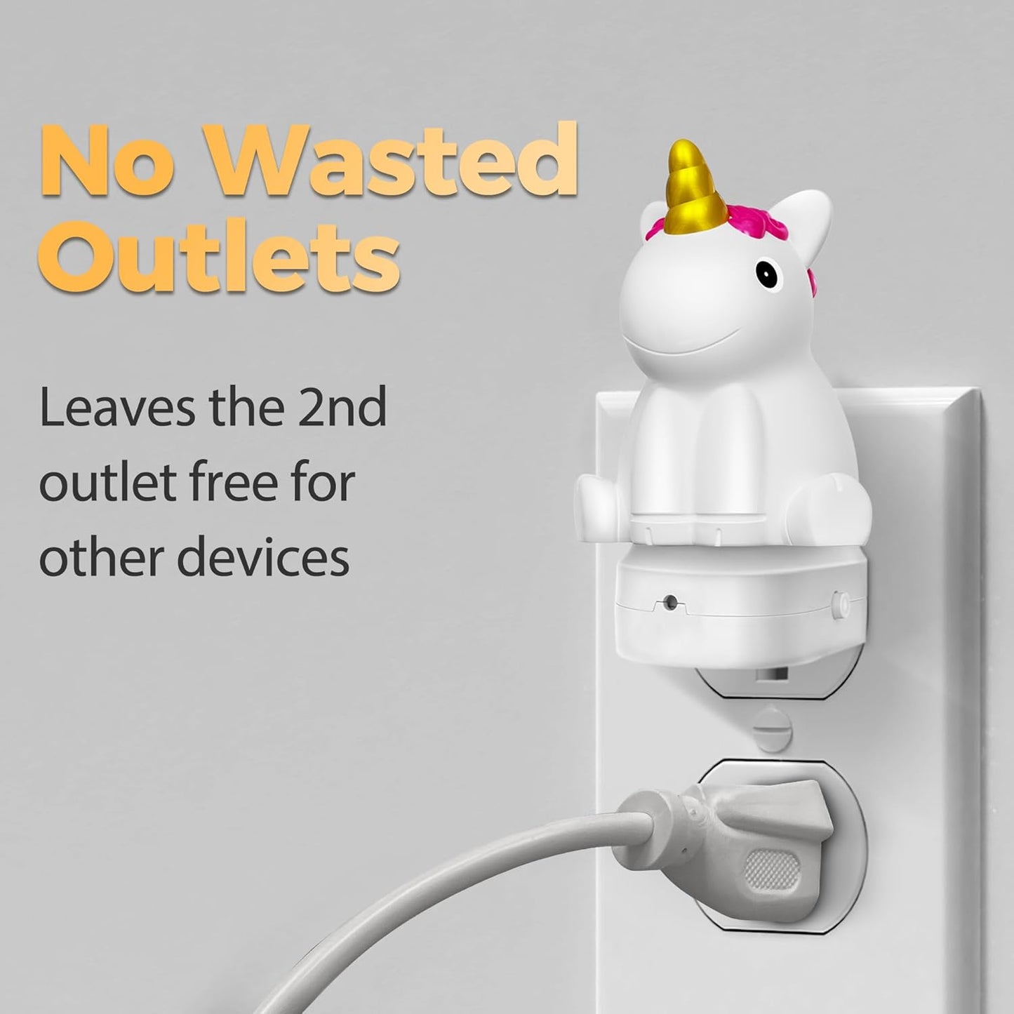 DORESshop LED Night Light for Kids, 3D Cute Unicorn Night Lights Plug into Wall with Dusk to Dawn Sensor, RGB+Soft White 3000K Night Light, Christmas Birthday Gift Nightlight for Kids, Room Decor