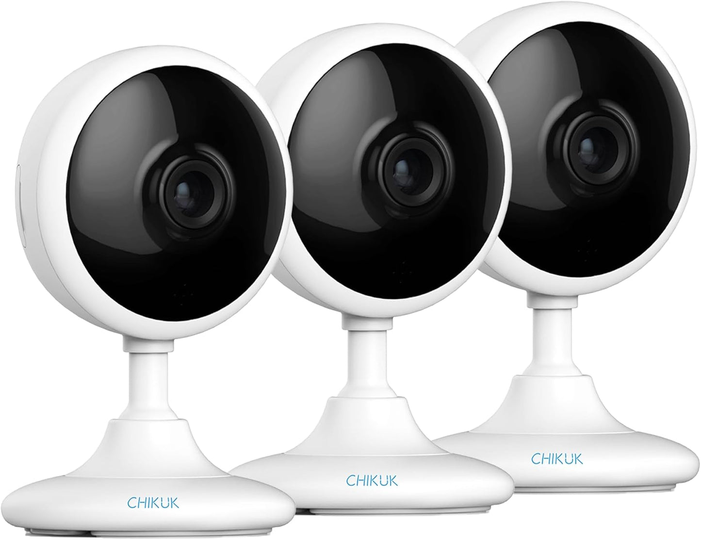 WiFi Security Camera, 2K Indoor Camera with Night Vision, Motion Detection Pet Monitor, 24/7 SD Card Storage, App Control and Mobile Alerts, Home Camera with 2-Way Voice, Compatible with Alexa
