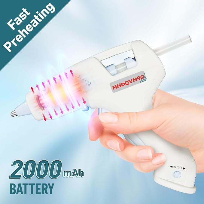 Cordless Hot Glue Gun, 20W Hot Glue Gun