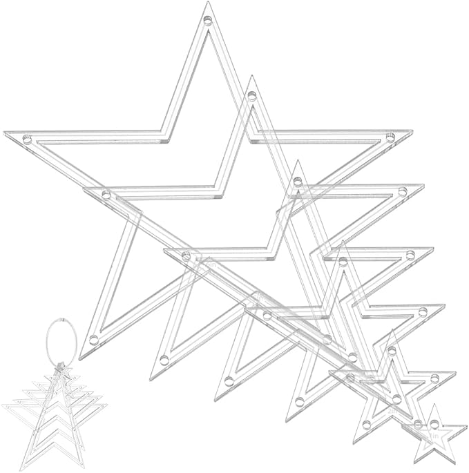NBEADS 6Pcs Acrylic Quilting Templates Set