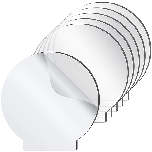 6 Pieces 2 mm Acrylic Sheet Transparent LED Film