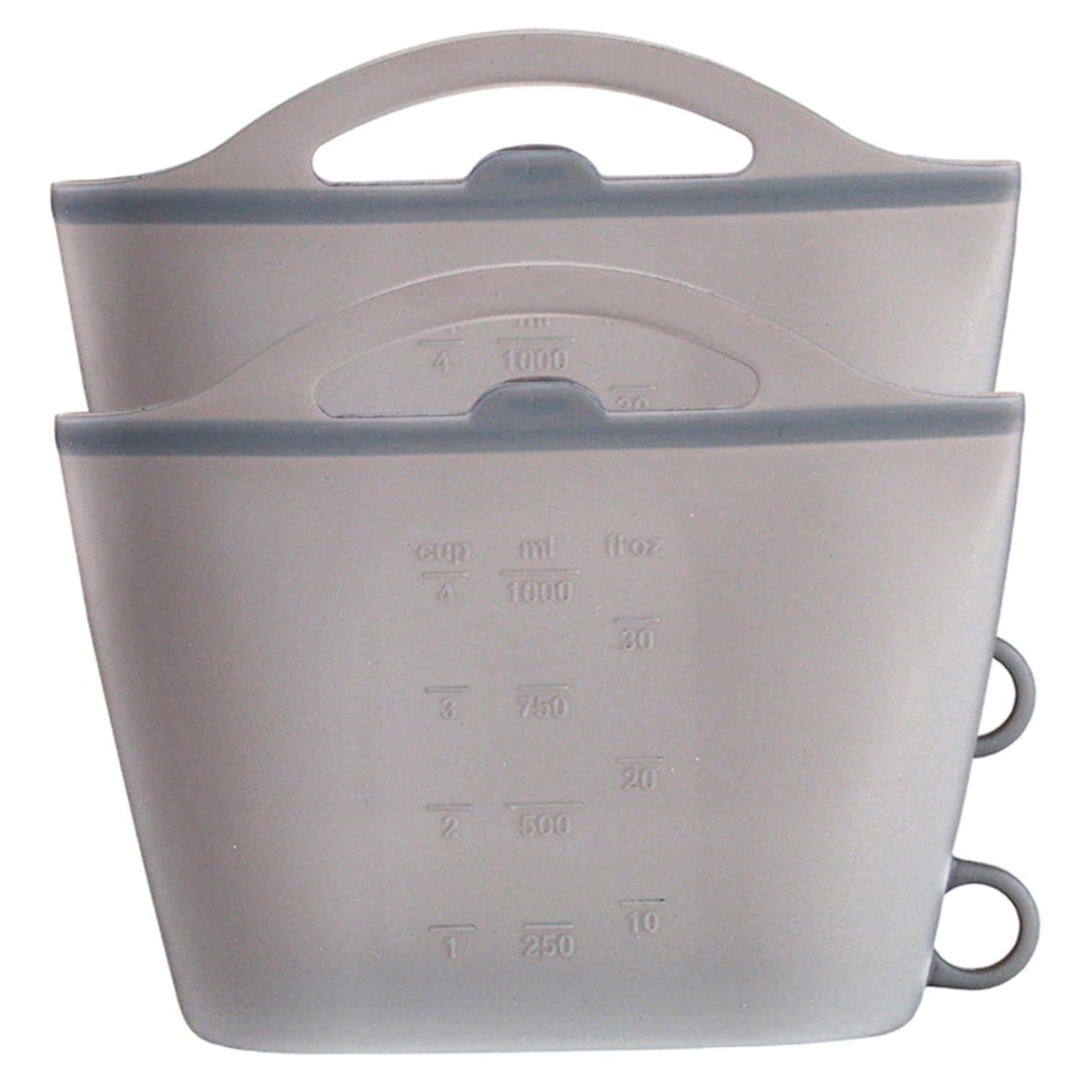 2PCS Microwave Sterilizer Bag, 1000ml Flexible Silicone Microwave Steam Bags, Hanging Leakproof Pacifier Sterilizer with Handle