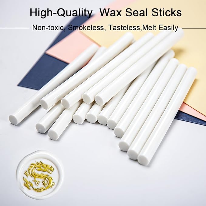Wax Seal Stick, 15 Pieces Glue Gun Wax Seal Sticks