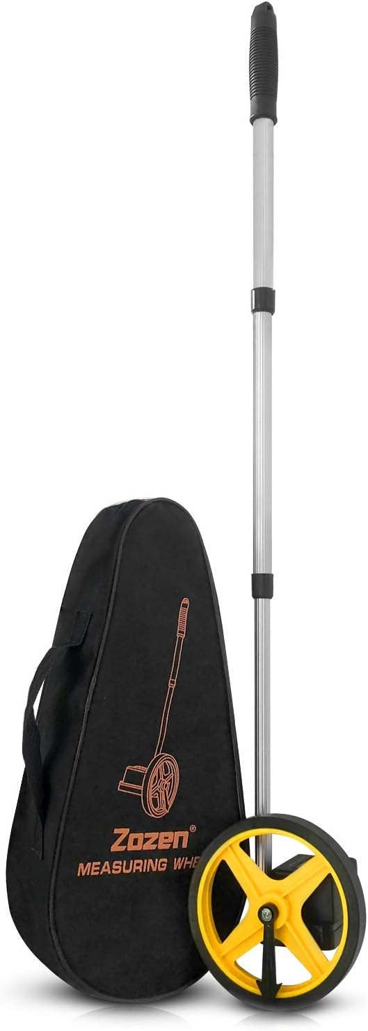 Zozen 6-Inch Measuring Wheel in Feet and Inches, Telescopic Handle, Starting