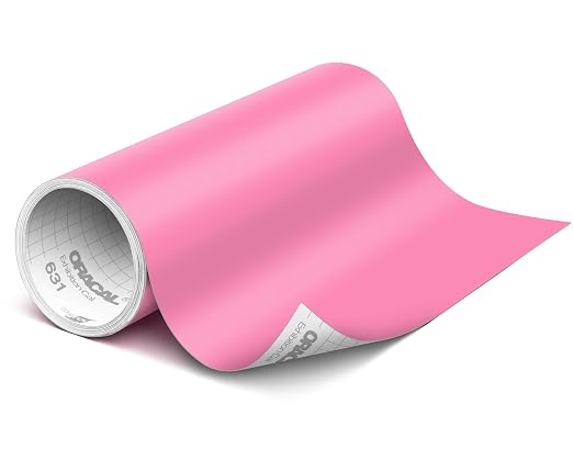 ORACAL 631 Matte Bubble Gum Vinyl Durable Roll Easy to Weed Permanent Adhesive