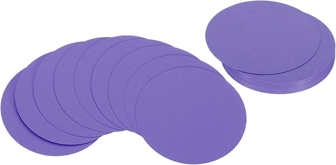 PATIKIL 4inch Circle Card Stock, Dark Purple