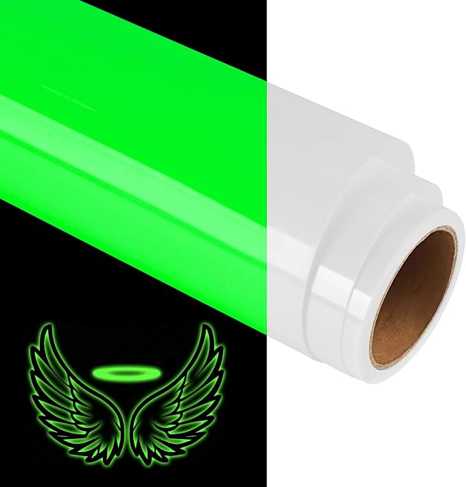 Glow in The Dark 3D Puff Vinyl Heat Transfer