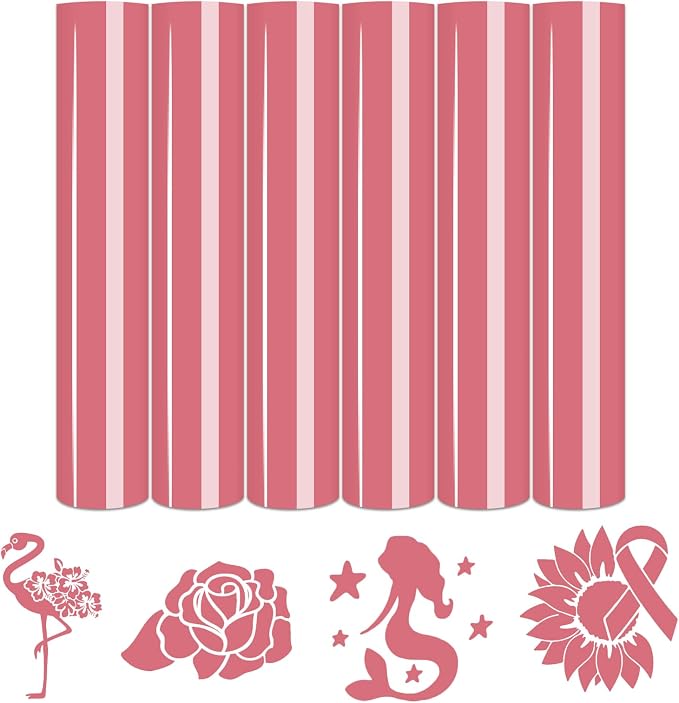 Tintnut Dusty Rose Heat Transfer Vinyl, easy cut & weed, stretch washable