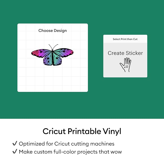 Cricut Silver Vinyl Sticker Paper | Printable Stickers