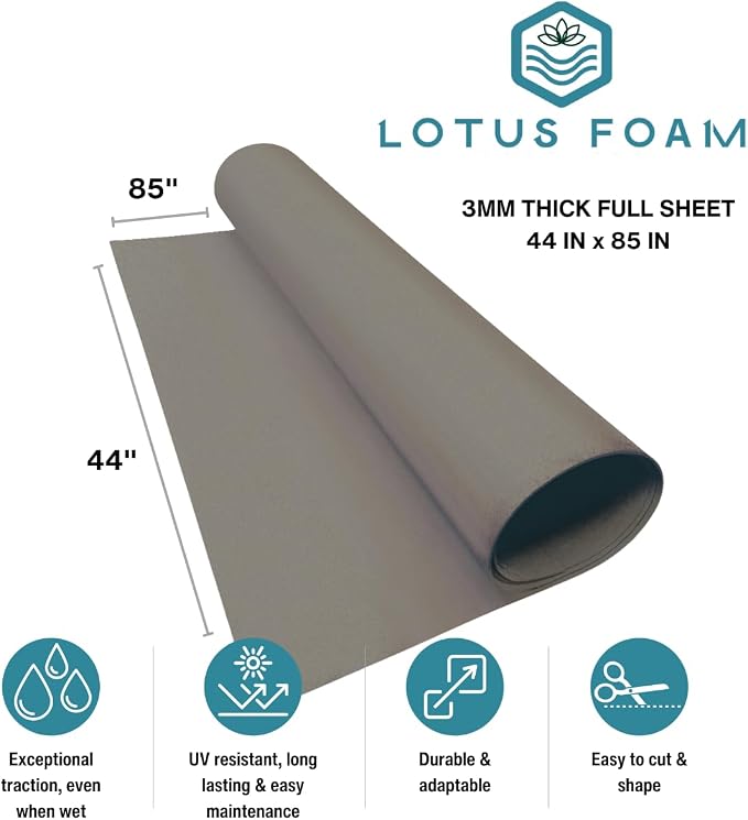 LotusFoam EVA Foam Sheet 3mm – 44"x 85" Craft Foam