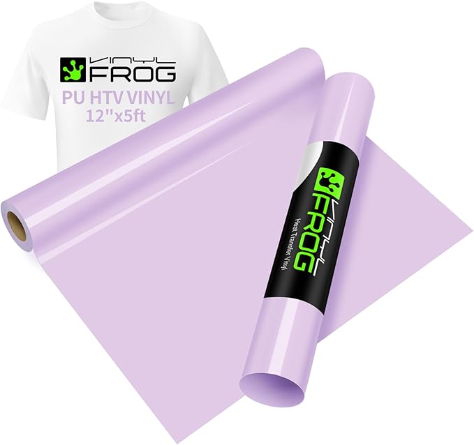 VINYL FROG Orchid Purple Heat Transfer Vinyl Roll 12" x5ft Matte HTV Vinyl |