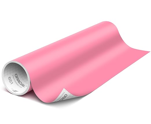 ORACAL 651 Matte Soft Pink Vinyl Durable Roll Easy to Weed Permanent Adhesive
