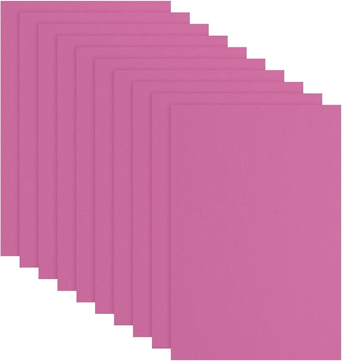 uxcell 10 Pcs Rose Red EVA A4 Foam Sheets Crafts, 12 x 8 Inch Foam Paper