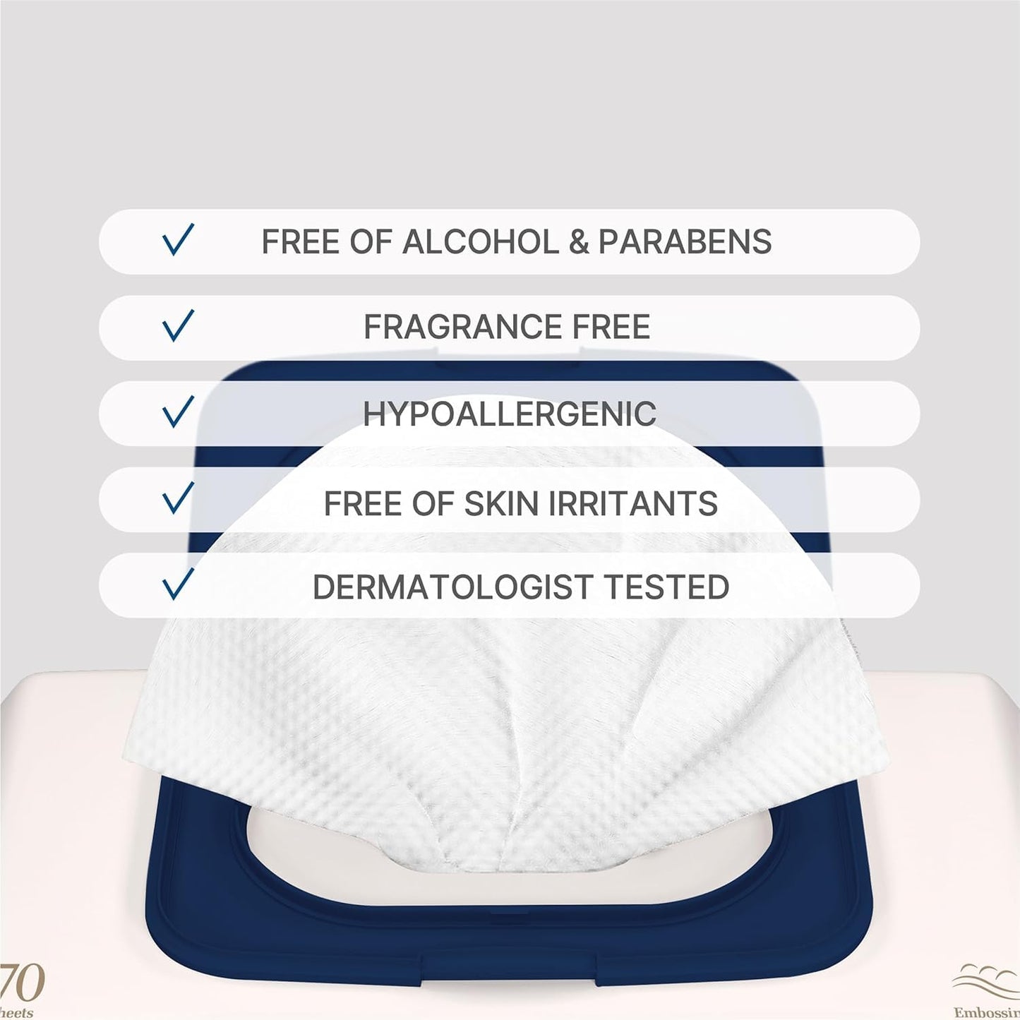 BEBESUP- Korea’s #1 Signature Baby Wipes - Hypoallergenic Water-based Unscented Alcohol-Free Ultra-Thick Super Seed Extracts Organic Plant-Based for sensitive skin Flip-Top (1 Pack)