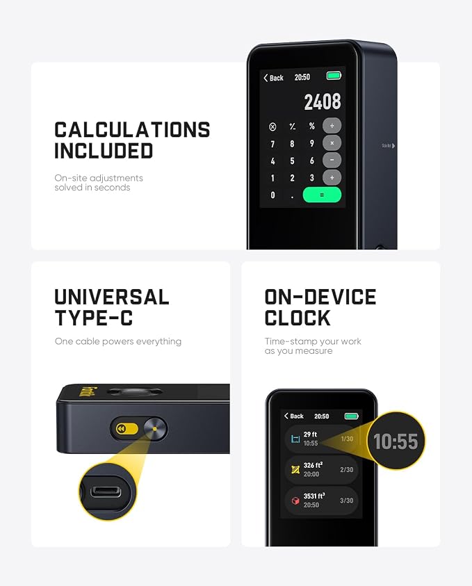 Fanttik Neo A11 Pro Laser Measure, Bubble Level