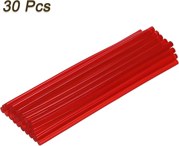 uxcell 30pcs 7mm x 200mm Mini Hot Glue Sticks
