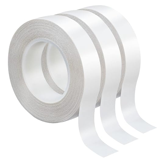 3 Rolls Thin Double Sided Tape for Crafts, Scrapbooking, Photography, Paper