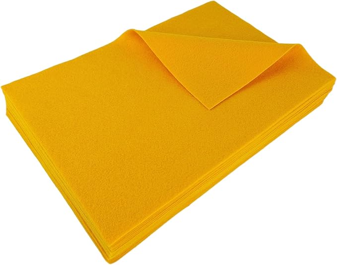 Jtnohx Color Felt, Soft Felt Sheets, 1.4mm Thick 8"x12" Handicraft Felt Fabrics