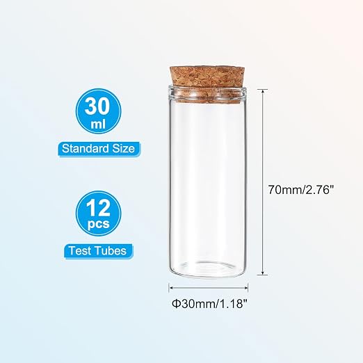 PATIKIL 30ml Test Tubes