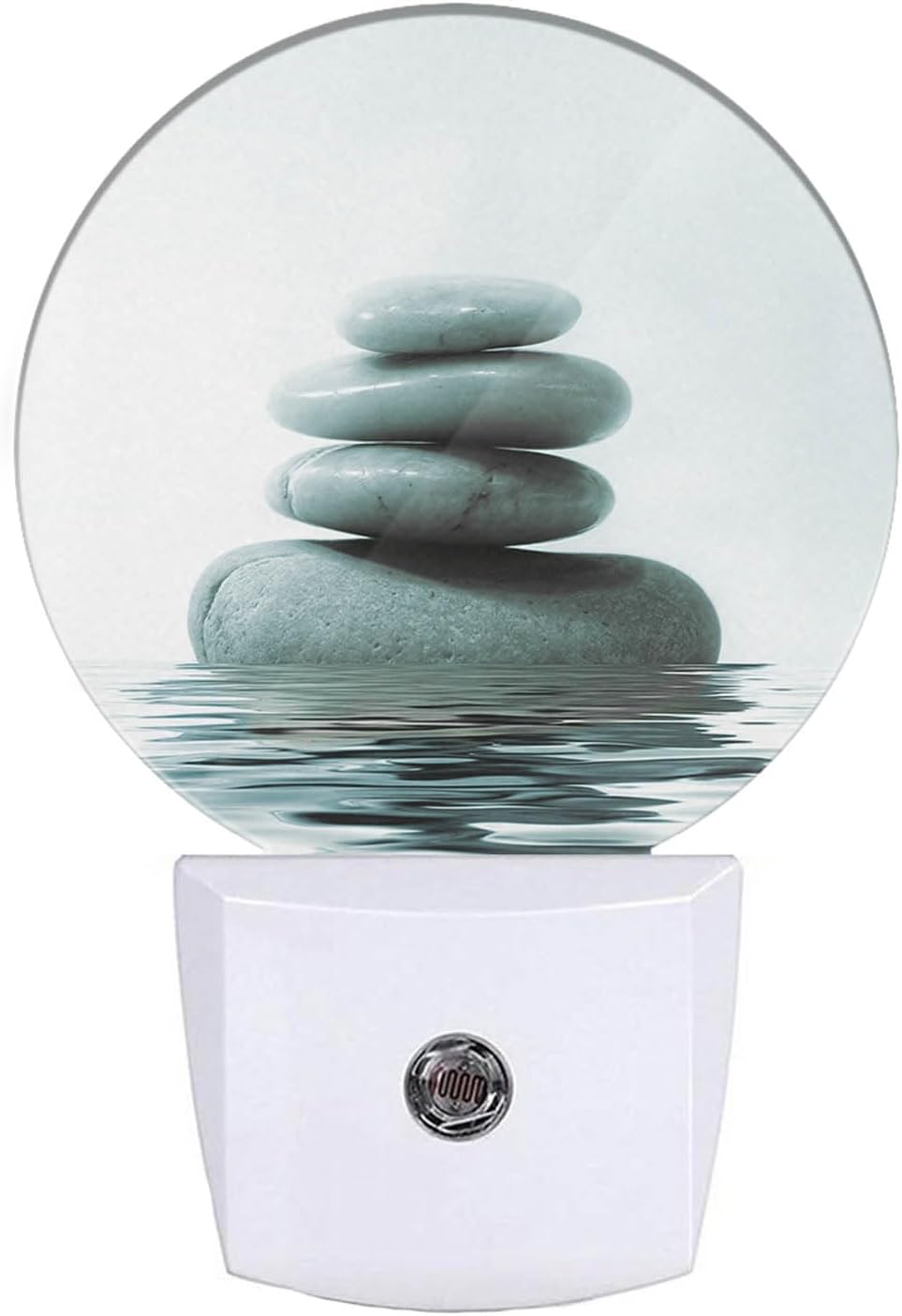 EKOBLA Zen Stones Night Light Oriental Spa Peaceful Meditation Night Lights Plug into Wall with Dusk to Dawn Sensor LED Lamp for Men Women Birthday Housewarming Christmas Gift