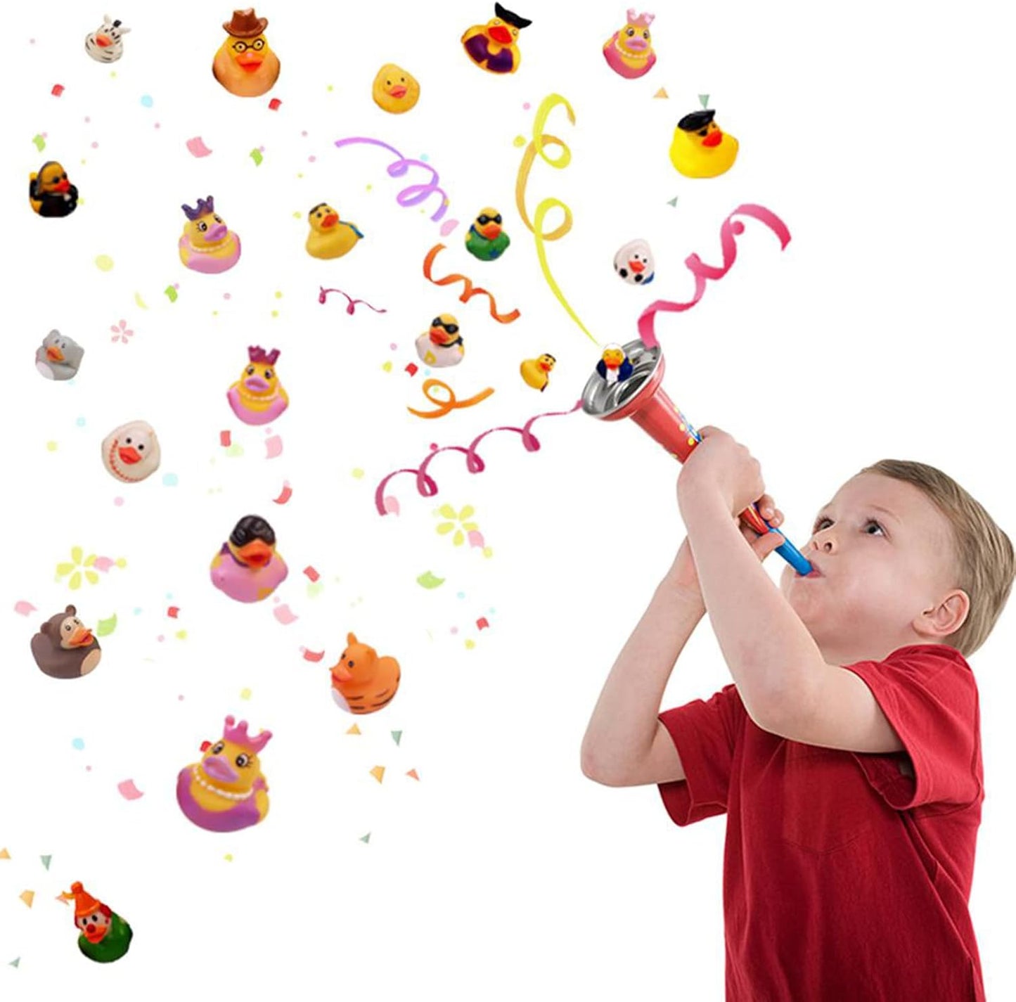 XY-WQ Rubber Duck 100 Pack for Jeeps Bath Toy Assortment - 2.3 Inch Bulk Floater Duck for Kids - Baby Showers Accessories - Party Favors, Birthdays, Bath Time, and More (50 Varieties)