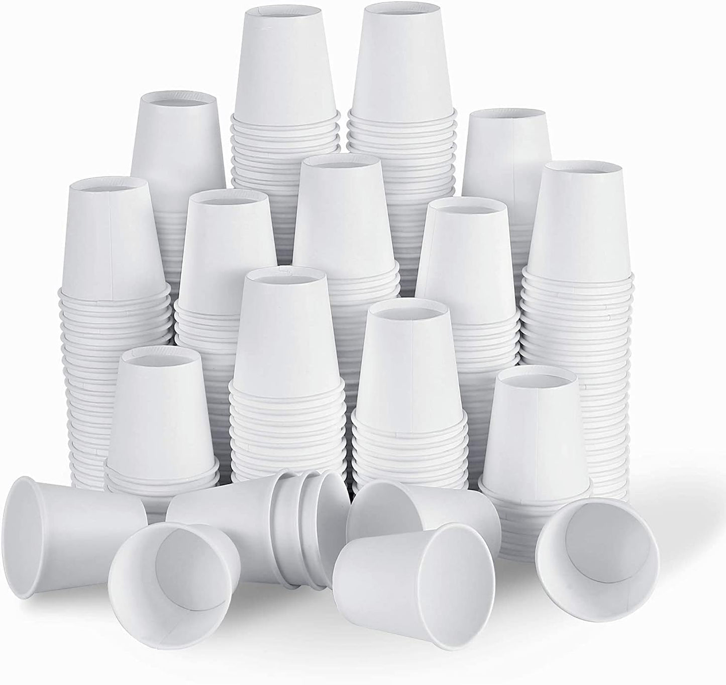 [100 Count - 3 oz] Small Paper Cups, Mouthwash Cups Bathroom Cups Mini Cups Small Disposable Cups