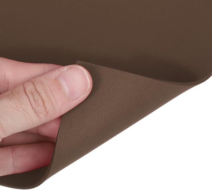 MECCANIXITY EVA Foam Sheets Brown 35.4 Inch x 19.7 Inch 2mm Thick Crafts Foam