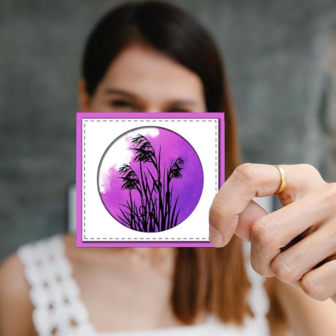 GLOBLELAND Flowers Grass Reeds Clear Stamps