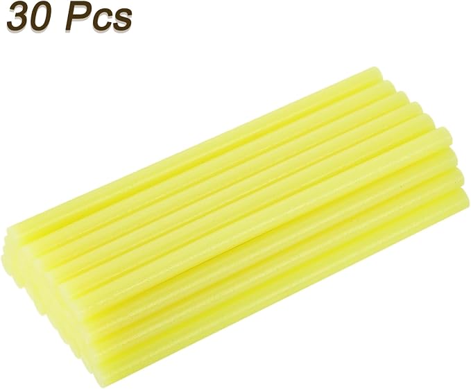 uxcell 30pcs Full Size Hot Glue Gun Sticks 8-inch x 0.43-inch High Sticky Large