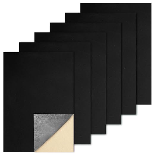 Biaungdo Black Self Adhesive Felt Sheets, 8 x 12 Inch, Felts Fabric