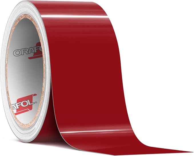 ORACAL 651 Gloss Dark Red Permanent Vinyl Tape Roll – Premium Adhesive Film