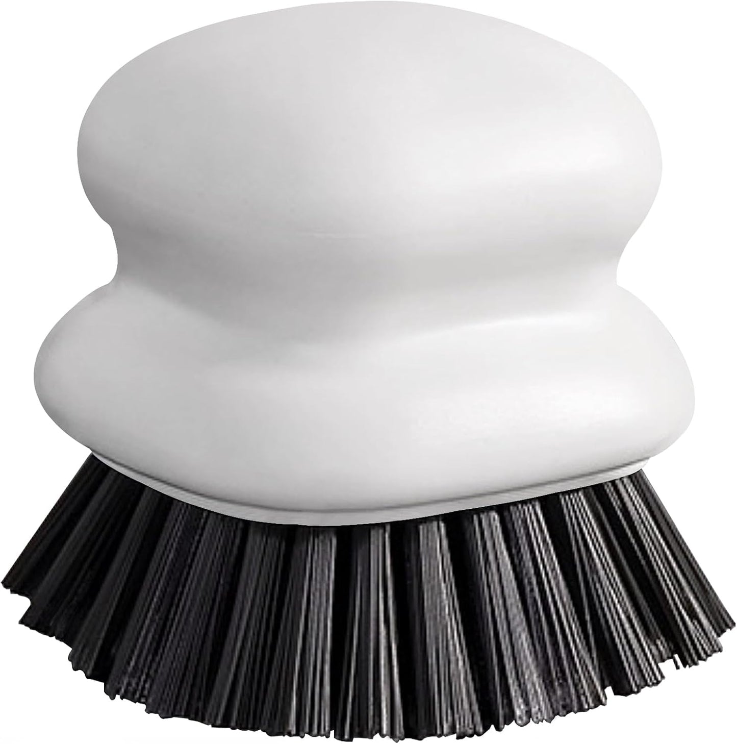 Dish Brush with Handle, Kitchen Scrub Brushes for Cleaning, Dish Scrubber with Nylon bristles for Sink, Pots, Pans (1Pack White Nylon bristles)