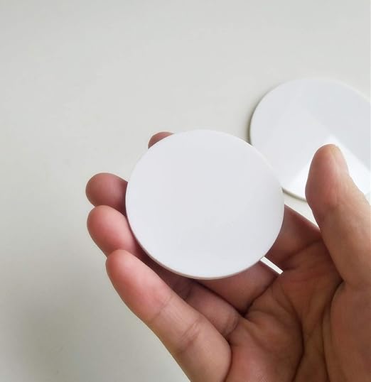 Set of 20 White Acrylic Discs, 1/8" Thick Round Transparent Circle Blanks