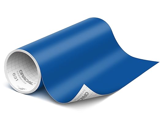 ORACAL 631 Matte Gentian Blue Vinyl Durable Roll Easy to Weed Permanent