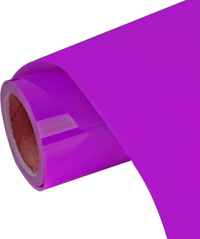 FUNKAKA Neon Purple Heat Transfer Vinyl HTV Rolls