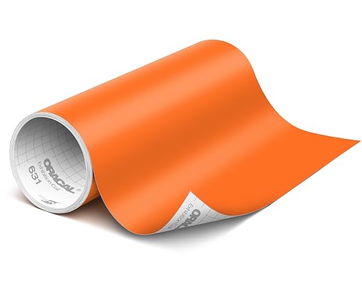 ORACAL 631 Matte Pastel Orange Vinyl Durable Roll Easy to Weed Permanent