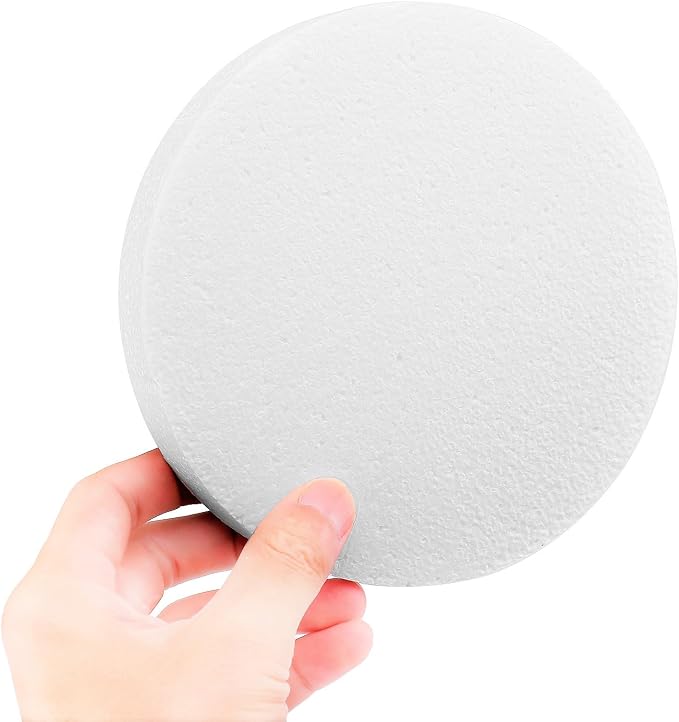 FFchuanhe 28 Pack Crafts Foam Circles, Polystyrene Round Foam Discs