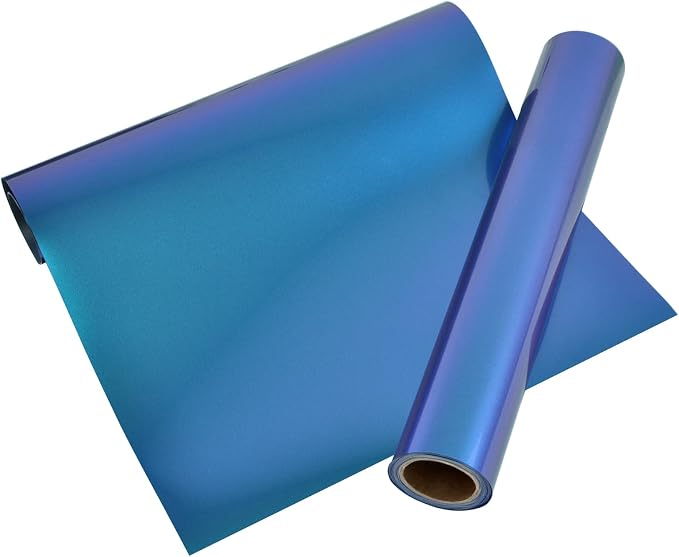 Chameleon HTV Heat Transfer Vinyl, Iron On Vinyl Blue to Purple 12" x 6ft |