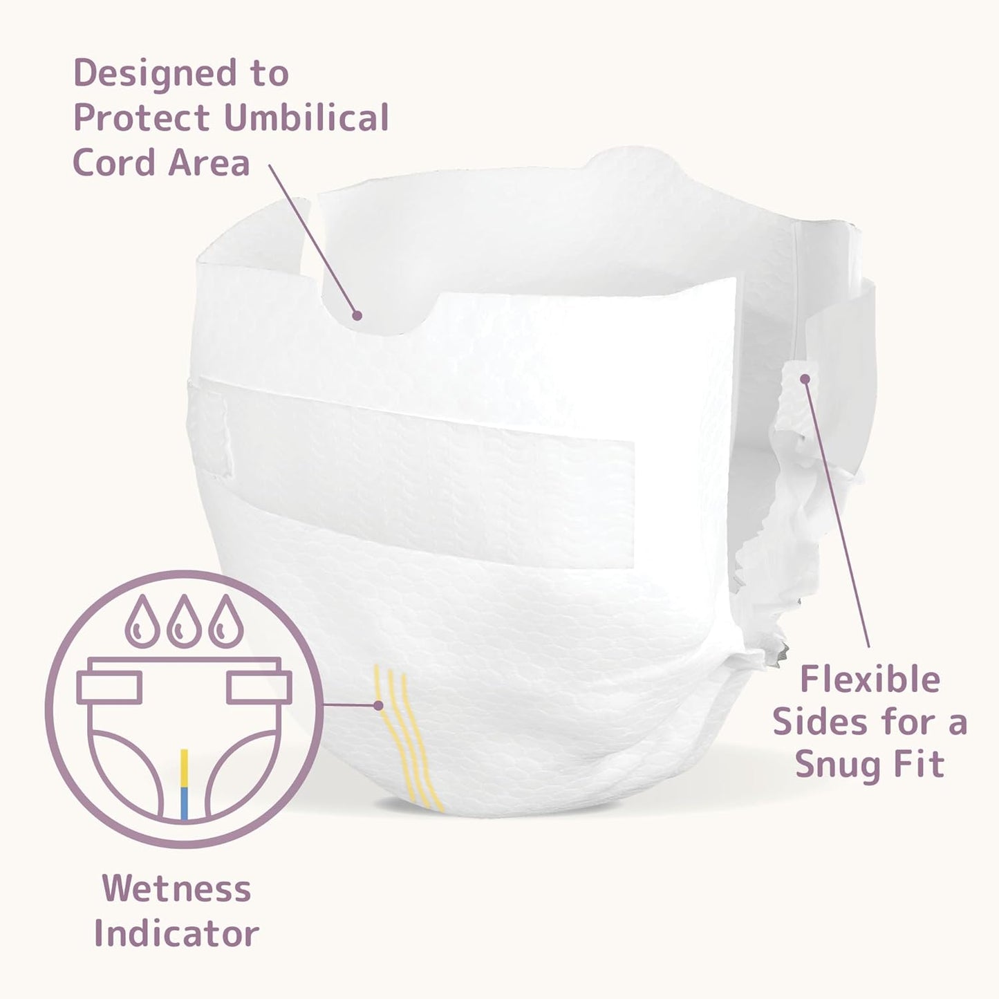 Bambo Nature Hypoallergenic Dream Baby Diapers, Premium Eco-Labeled Sustainable Diapers, Enhanced Leakage Protection, Totally Chlorine-Free, Skin Friendly, and Super Absorbent - Size 0 (144 Count)