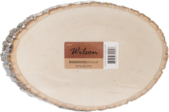 Wilson Basswood Round/Oval Plaque