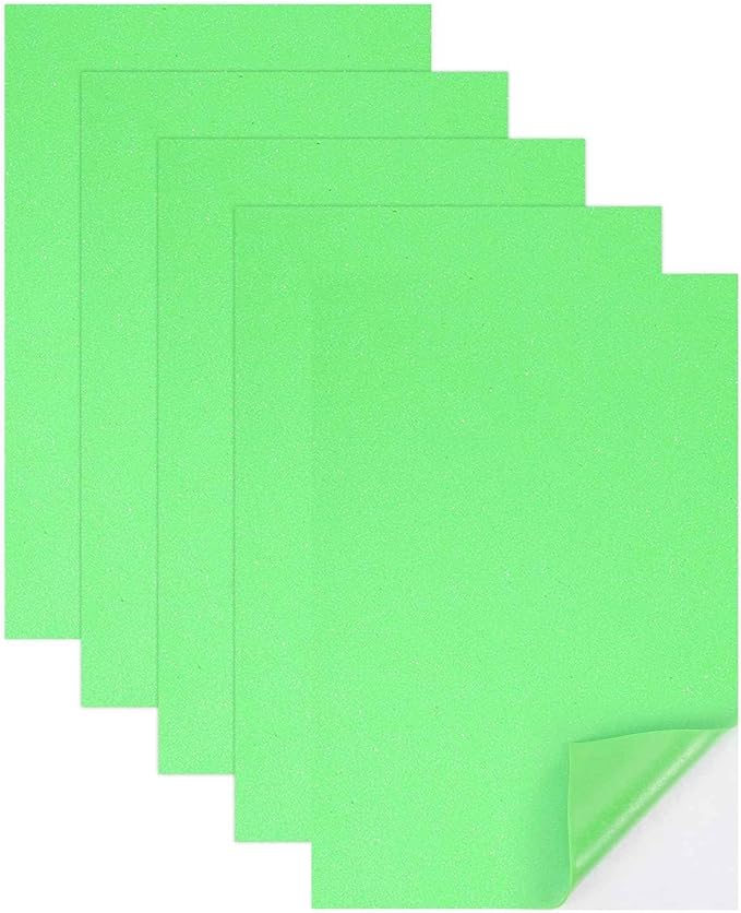 MECCANIXITY 5 Sheets Light Green Shiny Foam Sheets