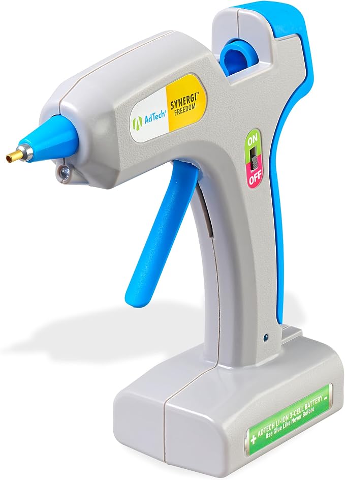 AdTech Freedom Cordless Hot Glue Gun – Rechargeable 25W Glue Gun