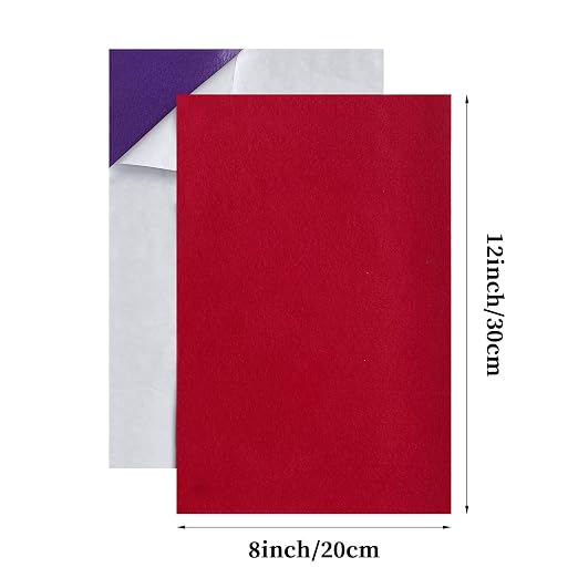 Jtnohx Self Adhesive Felt Sheets, 12 Pieces Felt Fabric