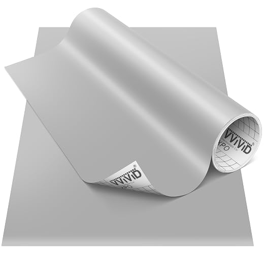 VViViD DECO65 Matte Pastel Middle Grey Permanent Adhesive Craft Vinyl
